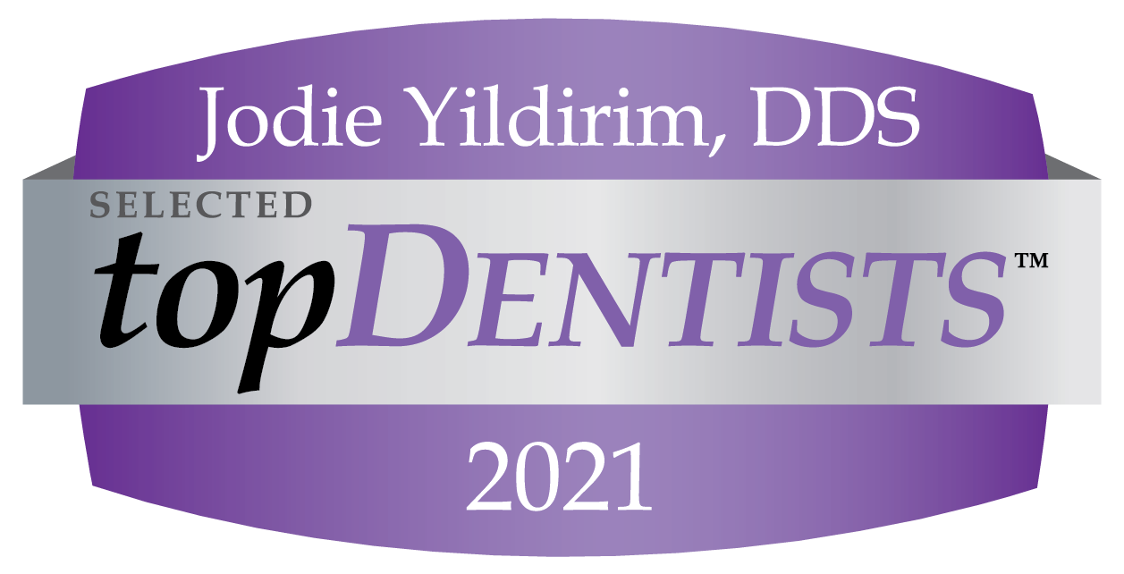 Jodie Yildirim, DDS top dentist 2021 selected logo